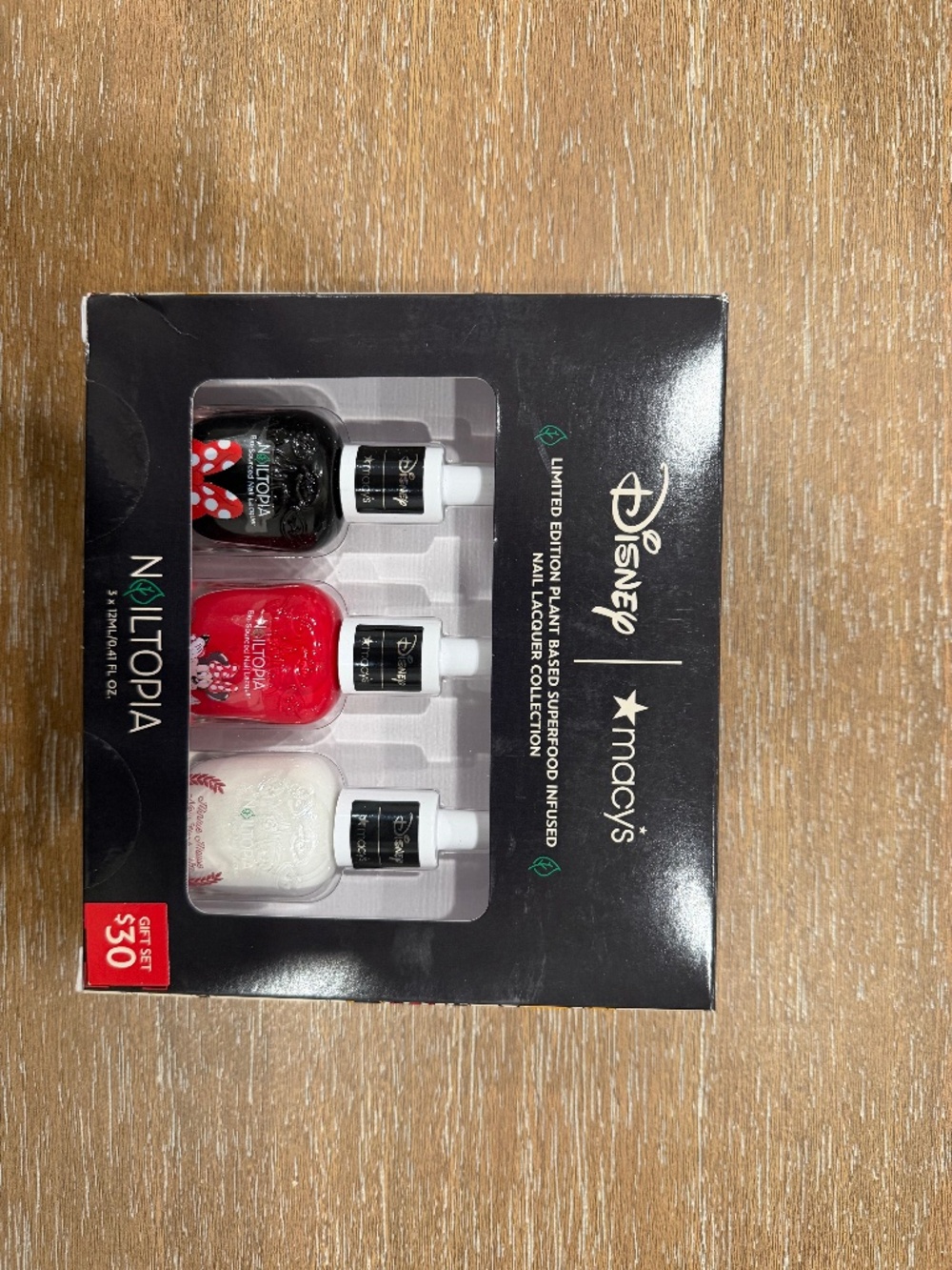 Disney | Macy's All About Minnie 3-Pc. Nail Polish Set/Red/Black/White/NWT